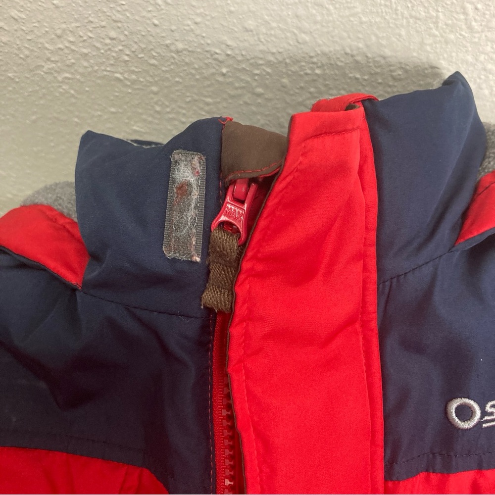 Oshkosh B'Gosh Boys Size 6 Puff Hooded Jacket Blue/Red - Picture 9 of 14